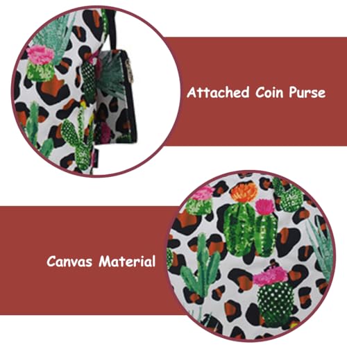 Image of NGIL Medium Top Zipper Closure Canvas Tote Bag with Attached Matching Coin Purse For Moms and Nurses