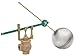 Keckley - 327SA/IB - Horizontal Piping-Mount Angle Float Valve, 3/8-16 Rod Thread, Iron