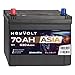 Produktbild HeyVolt Asia Autobatterie 12V 70Ah 630A/EN Starterbatterie, absolut wartungsfrei, Pluspol Links