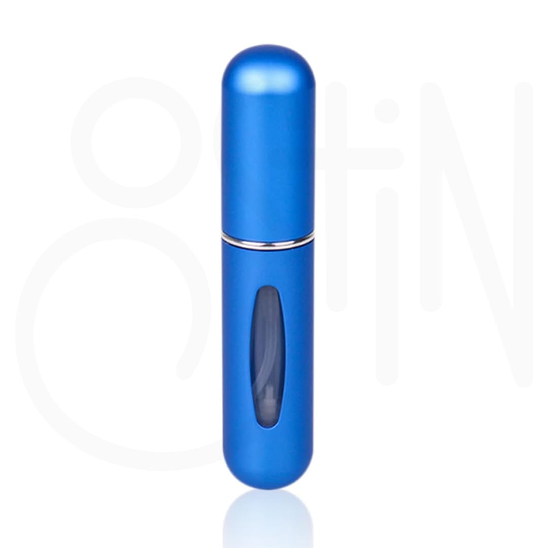 Ostin Perfume Atomizer Bottle Portable Refill Bottle 5 ML Perfume Spray Empty Pump Bottle Delicate Spray Travel Mini Refillable Perfume Atomizer Bottle (Blue)