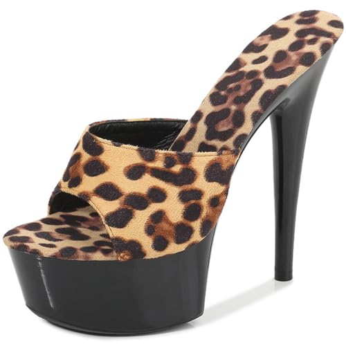 Women's Platform Sandal Stilettos Slip On High Heels