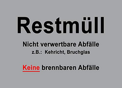 5 adesivi per rifiuti residui