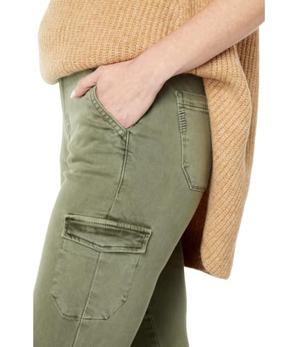 PAIGE Women's Jolie High Rise Slim Pant Ankle Length in Vintage Ivy Green3