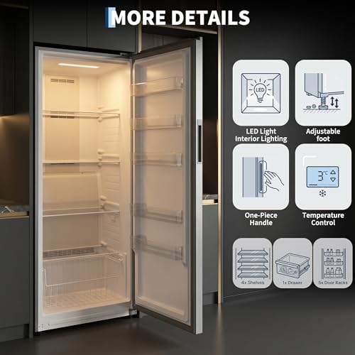 Image of Garvee 20.2 Cu.Ft Upright Freezer, Single Door Stand Up Freezer
