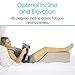 Xtra-Comfort Leg Elevation Pillow for Sleeping, Swelling, Post Surgery - Memory Foam Bed Wedge Pillow- Support Cushion for Pregnancy, Leg, Foot Rest
