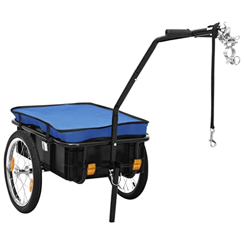 vidaXL Remorque de Vélo Chariot à Main, Chariot de...