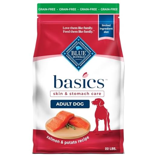 Blue Buffalo Basics Grain-Free Dry Dog Food for Adult Dogs, Limited Ingredient Diet, Salmon Recipe, 22-lb. Bag