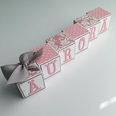 large baby name blocks