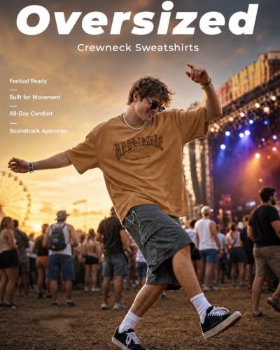 Image of EMMIOL Mens Y2k Baggy Shirts Graphic Tees Oversized Crew Neck Short Sleeve Streetwear Tshirts Summer Tops 2026