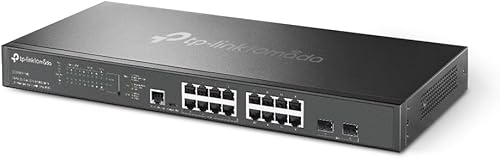 Miniatura 10 de TP-Link TL-SG3428XMP, Jetstream - Conmutador Gestionado Inteligente L2+ PoE, 24 puertos PoE+ 384W, 4 ranuras SFP+ de 10 GE, Omada SDN integrado,
