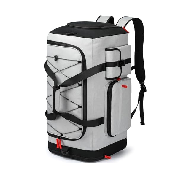 Lyweem Large Duffle Bag Backpack for Travel, 75L Heavy Duty Gym Duffel Bag with Shoes Compartment for Men & Women, Weekender Overnight Sports Backpack for Traveling