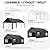 JAMFLY 12x20 ft Carport, Heavy Duty Carport with Roll-up Windows, Portable Garage with Removable Sidewalls & Doors, Car Canopy with Sandbags and All-Season Tarp for Car, Truck, Boat, Motorcycle, Grey