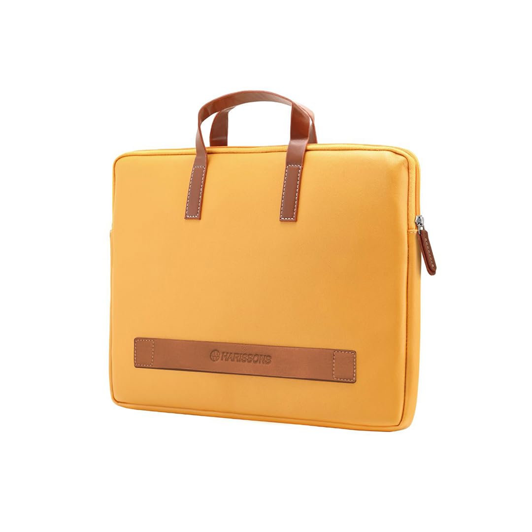 See full amazon price history chart for HARISSONS Oliver 15.6 Inch Vegan Leather Water Resistant Laptop Sleeve Case/Cover for Men and Women | Anti Scratch with Padded Compartment (Mustard) HARISSONS Oliver 15.6 Inch Vegan Leather Water Resistant Laptop Sleeve Case/Cover for Men and Women | Anti Scratch with Padded Compartment (Mustard) (B0BS9NDCSP) Amazon Price History, Amazon Price Tracker
