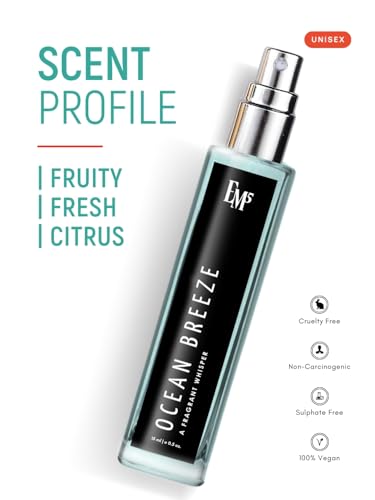 Image of EM5 Ocean Breeze Perfume for Men | Fruity Citrus Fresh Warm Spicy Fragrance | Eau de Parfum Spray | Luxury Gift for Him | 15ml