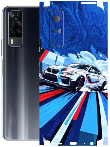 Image of AtOdds - Full Body Back Screen Guard Protector Film - Lamination Wrap Skin Sticker Compatible with VIVO Y31 | Scratchproof Matte Finish (BWM)