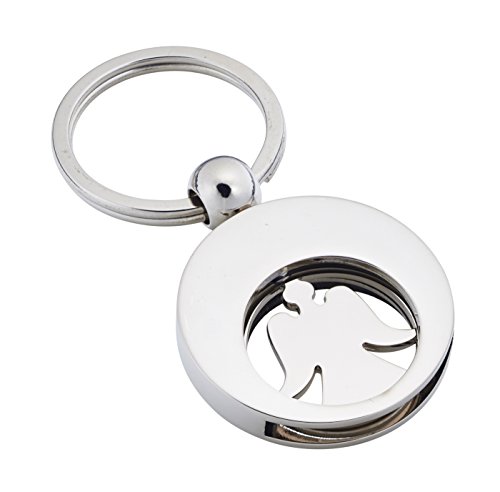 Jadani Schlüsselanhänger 'The Angel' mit Einkaufswagenchip Schutzengel Cover