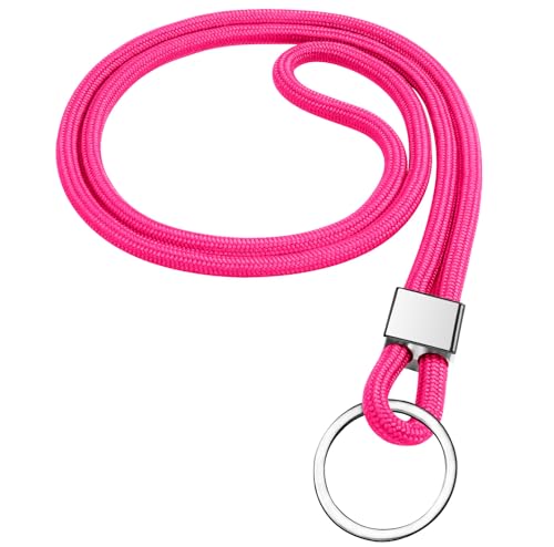 Vicloon Schlüsselband, Nylon Lanyards mit karabiner, Schlüsselbänder Umhängebänder mit Drehbarem Metallclip Abnehmbare Neck Lanyard Langes Handgelenk Paracord Schlüsselanhänger