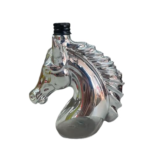 Carafe à whisky cheval en verre borosilicate : bouteille d'exception soufflée bouche pour bar - 7