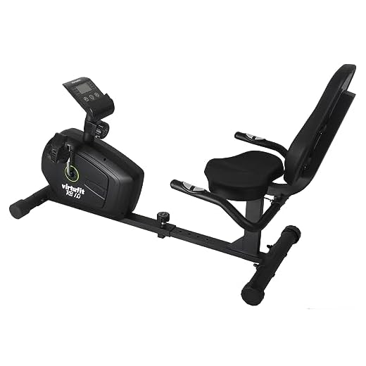VirtuFit RB 1.0 Recumbent Bike, Ligfiets, Hometrainer, 8 Trainingsniveaus, 3 Programma's