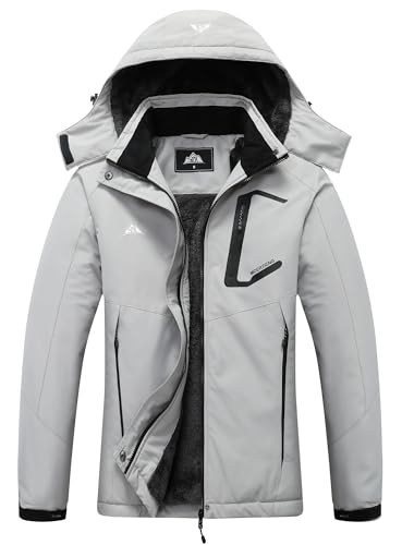 Image of MOERDENG Women's Ski Jacket Waterproof Winter Coat Hooded Snowboarding Jacket Warm Winter Jacket