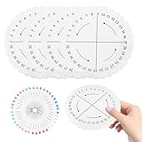 Hemobllo 5Er Set Kumihimo Flechtscheiben 4 Zoll Rund Mit Positionierstiften – Eva-Schaumstoff Webplatte Für Freundschaftsarmbänder Halsketten Gürtel Und Diy Handwerksprojekte