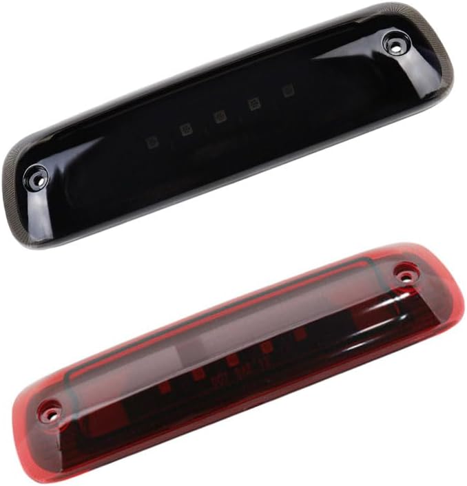 Rear Windshield Mount 3rd Brake Light LED Brake Lamp, Rear Center High Mount Third Stop Tail Light, 1997-2001 Compatible with Jeep Cherokee XJ, Smoke Lens