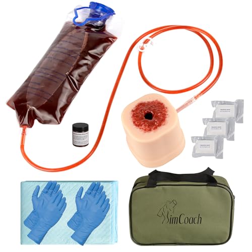 Image of SimCoach Wound Packing Trainer Kit, Stop The Bleeding Kit for Wound Packing Training, Wound Dressing Kit for Tourniquet Training (Education Training USE ONLY)