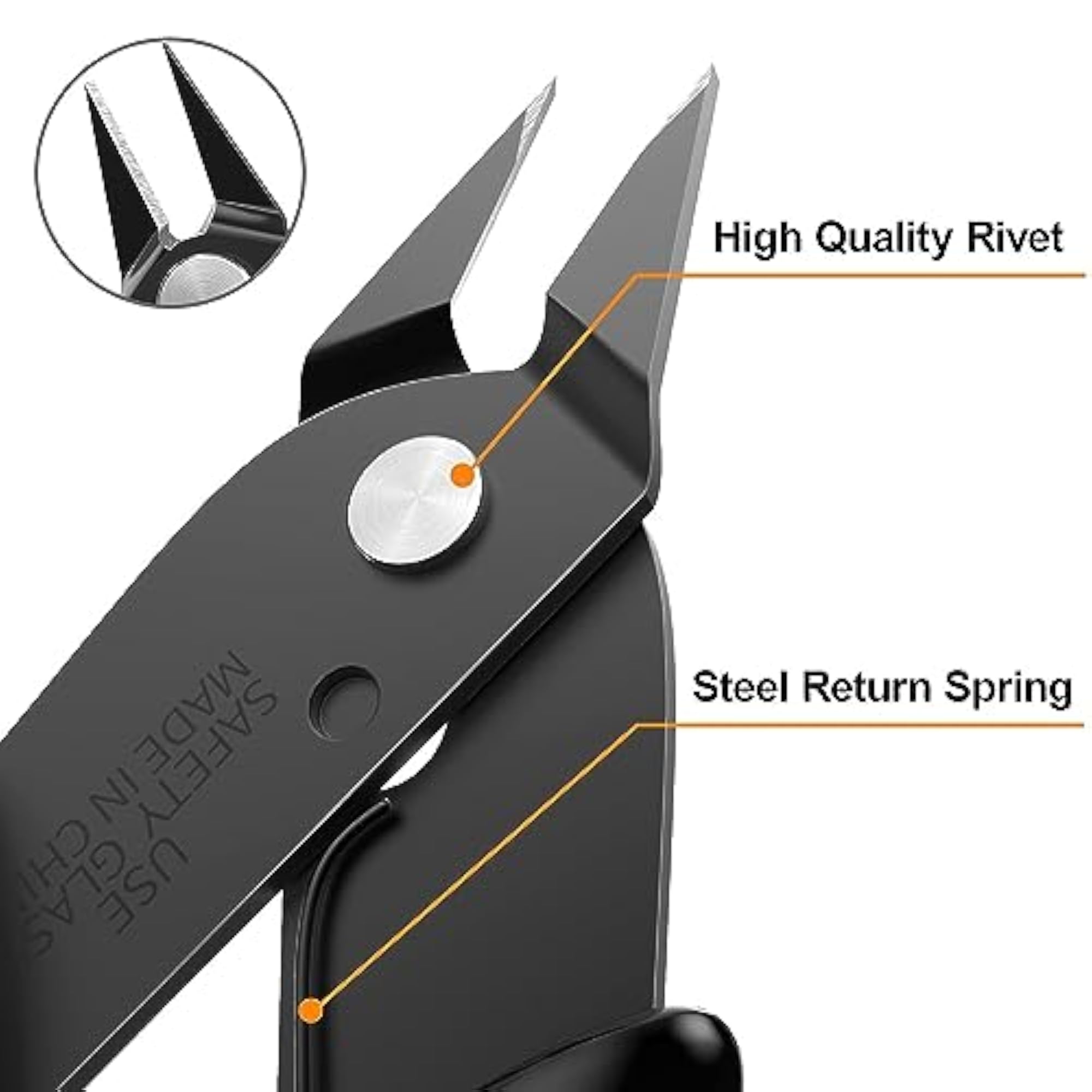 Micro Wire Cutters with Spring for Precision Cutting