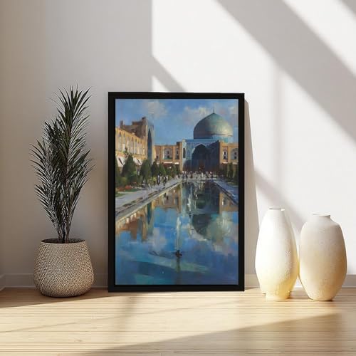 Mosquée persane Ispahan Iran décoration murale salon bureau toile 20x30