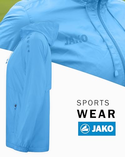 JAKO Unisex Lightweightjacke Light Flow, skyblue, L – Ansicht 3