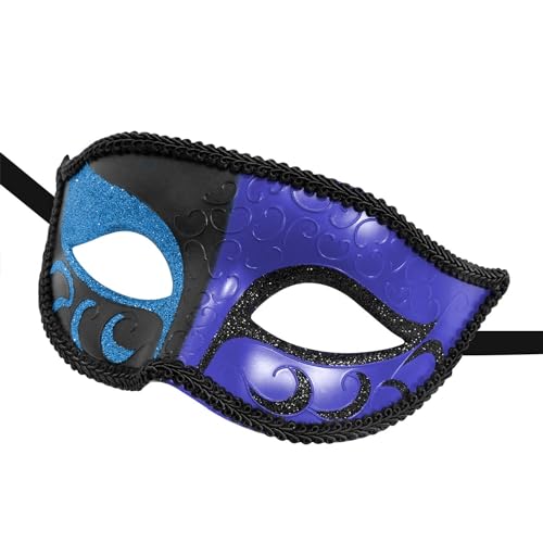 Image of Coddsmz Couple Masquerade Mask Set - Venetian & Mardi Gras Mask for Women & Men