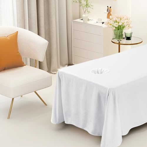 Housse de table de massage lavable drap de massage 114x71 pouces lit spa