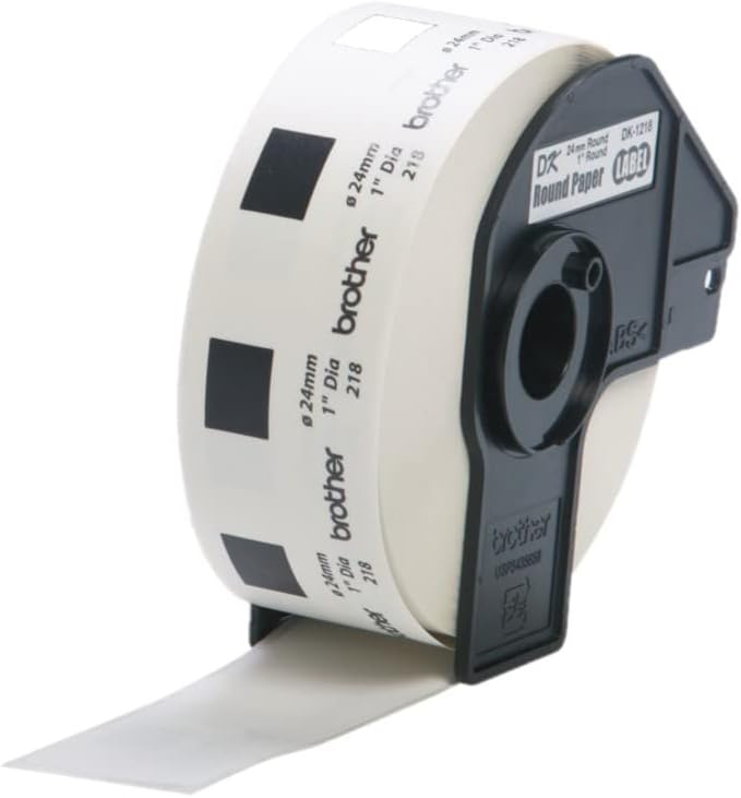 BROTHER Label Roll, White, Standard Yield