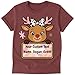 Custom Christmas T-Shirt with Cute Deer – Personalized Front Text & Back Text-Handmade Holiday Tee with Color & Size Options