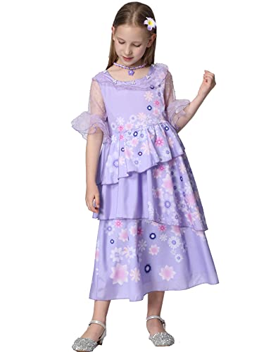 Tobunm Isabela Costume For Girls Dress Outfit Cosplay Princess Tutu Dress Up For Halloween #TOP4