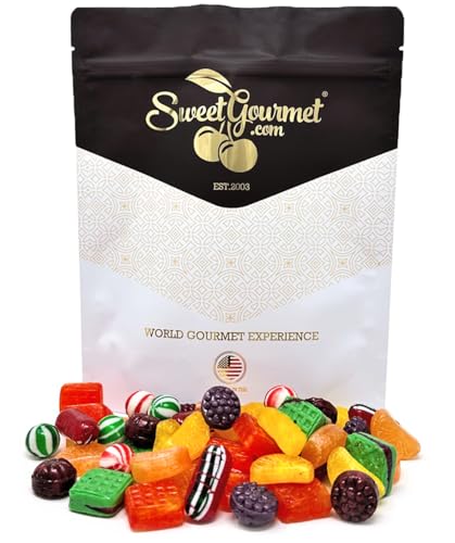 SweetGourmet Holiday Hard Candy Mix, Traditional Christmas Candies, Assorted Solid Shapes and...