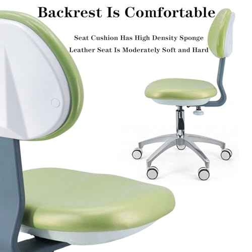 Sedia girevole 360° per assistente dentistico in pelle PU