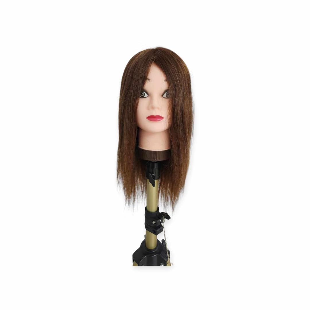 Cabeza maniqui pelo natural 35-40 cm. Eurostil
