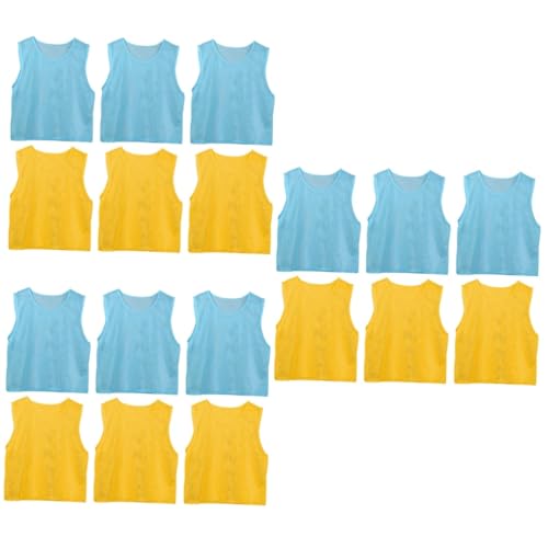 Yardwe 18 Pcs bolas de futebol para crianças pinnies esportivos infantis regata tops colete infantil
