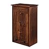 DutchCrafters Amish Farmhouse Wood Pull Out Trash Can Cabinet, Handmade Solid Wood Hideaway Trash Holder, Tilt Out Bin for Trash Disposal, Recycle, or Laundry Hamper Made in America (Dark Walnut)