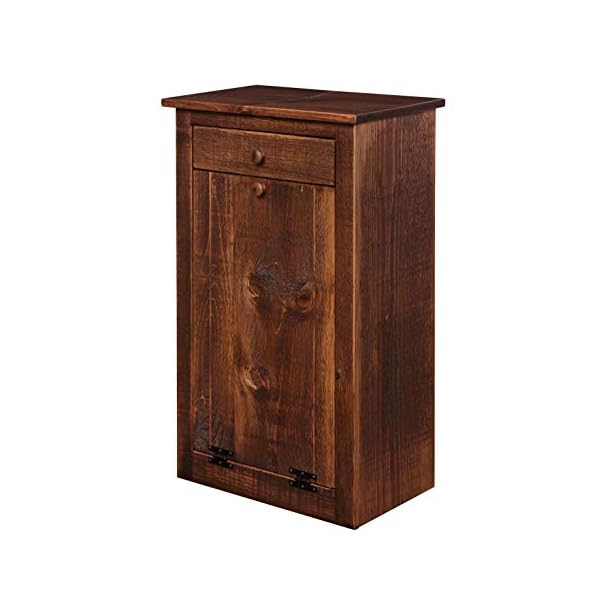 DutchCrafters Amish Farmhouse Wood Pull Out Trash Can Cabinet, Handmade Solid Wood Hideaway Trash Holder, Tilt Out Bin for Trash Disposal, Recycle, or Laundry Hamper Made in America (Dark Walnut) DutchCrafters Amish Farmhouse Wood Pull Out Trash Can Cabinet, Handmade Solid Wood Hideaway Trash Holder, Tilt Out Bin for Trash Disposal, Recycle, or Laundry Hamper Made in America (Dark Walnut)