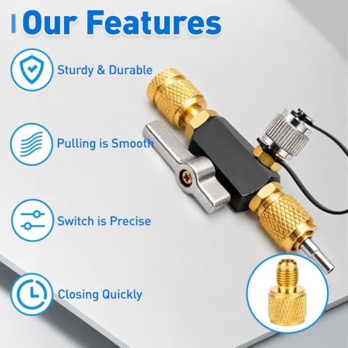 Extractor de núcleos de válvula de latón macizo Luocute con punta ajustable de precisión 2