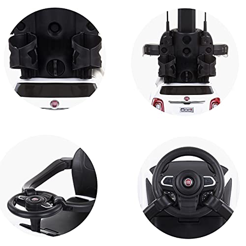 Chipolino Rutschauto FIAT 500X Musik Zwei Becherhalter, Stauraum unter dem Sitz, Farben:pink – Bild 8