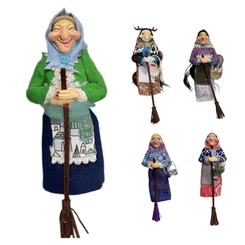 Handmade Kitchen Witch Doll Green