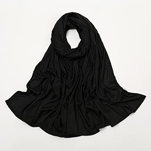Solid Chiffon Hijab Head Scarf Shawl Wrap for Muslim Women Lightweight Soft Head Scarves2