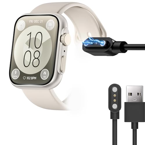 Compatible with Lovouse Smart Watch Charger, Magnetic USB Replacement Charger Compatible for Lovouse 46mm Smart Watch (Compatible for Lovouse R68, Black)