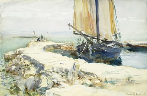 Peinture Poster Impression pour salon moderne : l'art urbain du lac de Garde 60x90cm