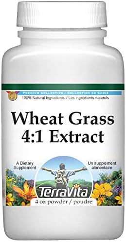 TerraVita Polvo de extracto de hierba de trigo 41 (4 oz, ZIN 420583) - Paquete de 2