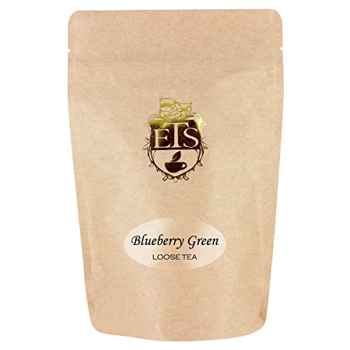 English Tea Store Loose Leaf, Blueberry Flavored Green Tea - 4oz, 4 Ounce
