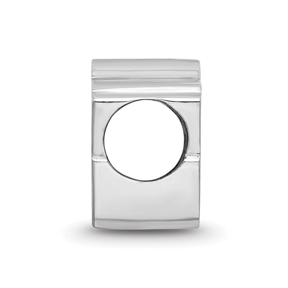 Minnesota Wild Wild Head Enameled Logo Bead (Sterling Sliver)